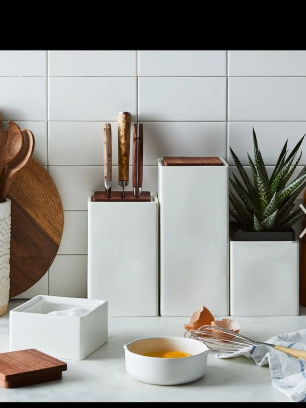 ZWILLING Ceramic Storage 4-pc Ceramic Storage Boxes WHITE Set NEW IN BOX